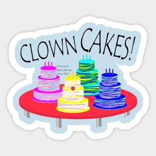 CLOWN CAKES! Sticker